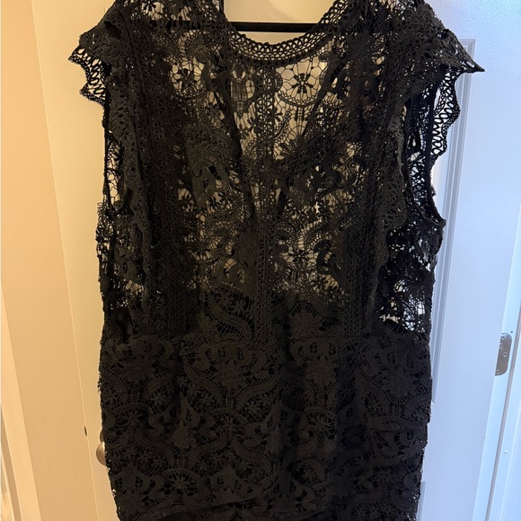 long sleeve mini dress square neck Hope Modal Square Neck Long Sleeve Mini Dress in Black